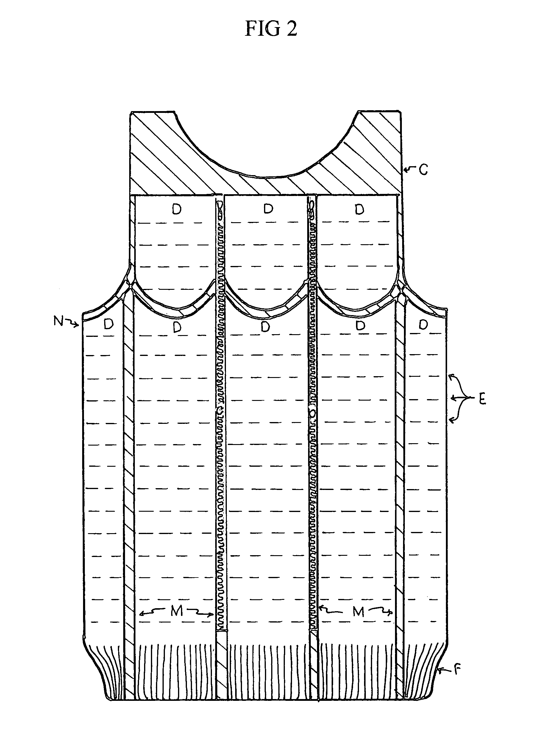 Weaving process for production of a full fashioned woven stretch garment with load carriage capability