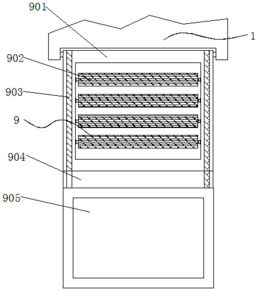 Wood processing device with wood chip collecting function