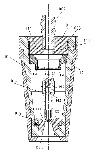 Rotary spray head device for high-pressure cleaning machine