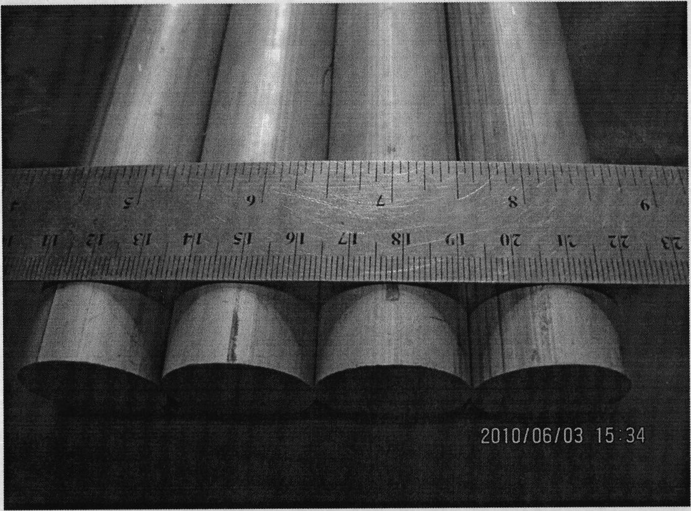 Heat treatment process of large-size high-tensile magnesium alloy extrusion