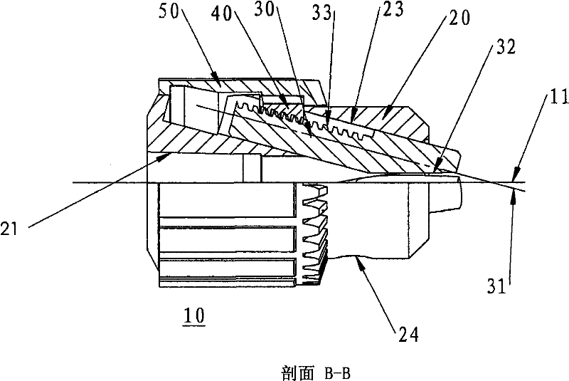 Drill chuck with two halves of split nuts with smooth engagement planes and manufacturing method of split nuts