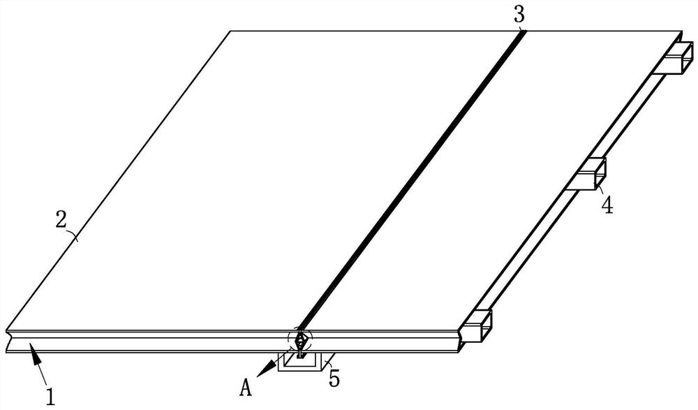 A prefabricated composite floor