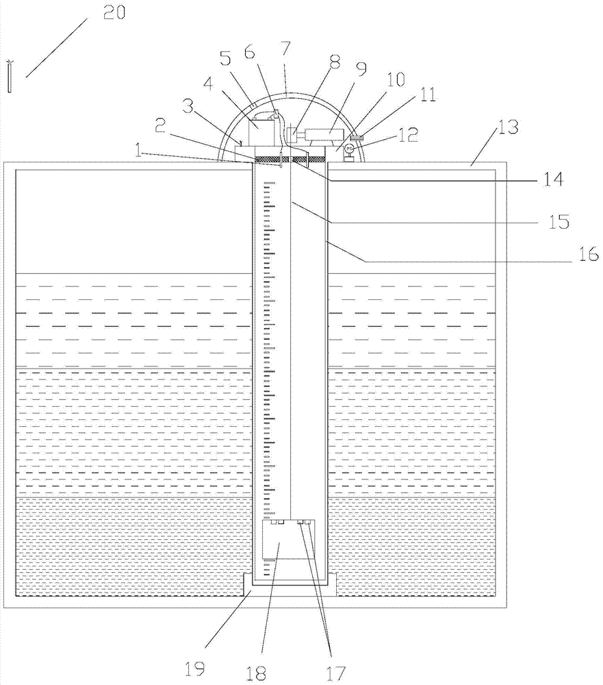 Container built-in remote visual explosion-proof liquid level gauge