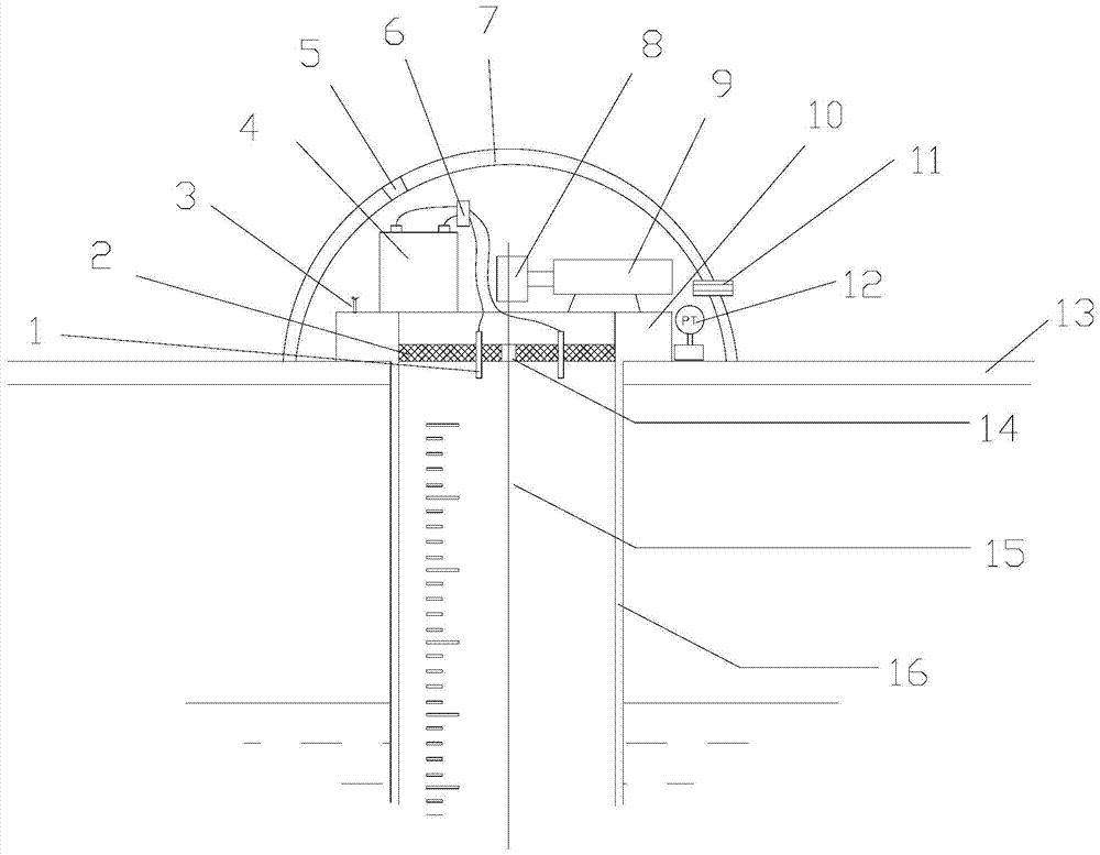 Container built-in remote visual explosion-proof liquid level gauge