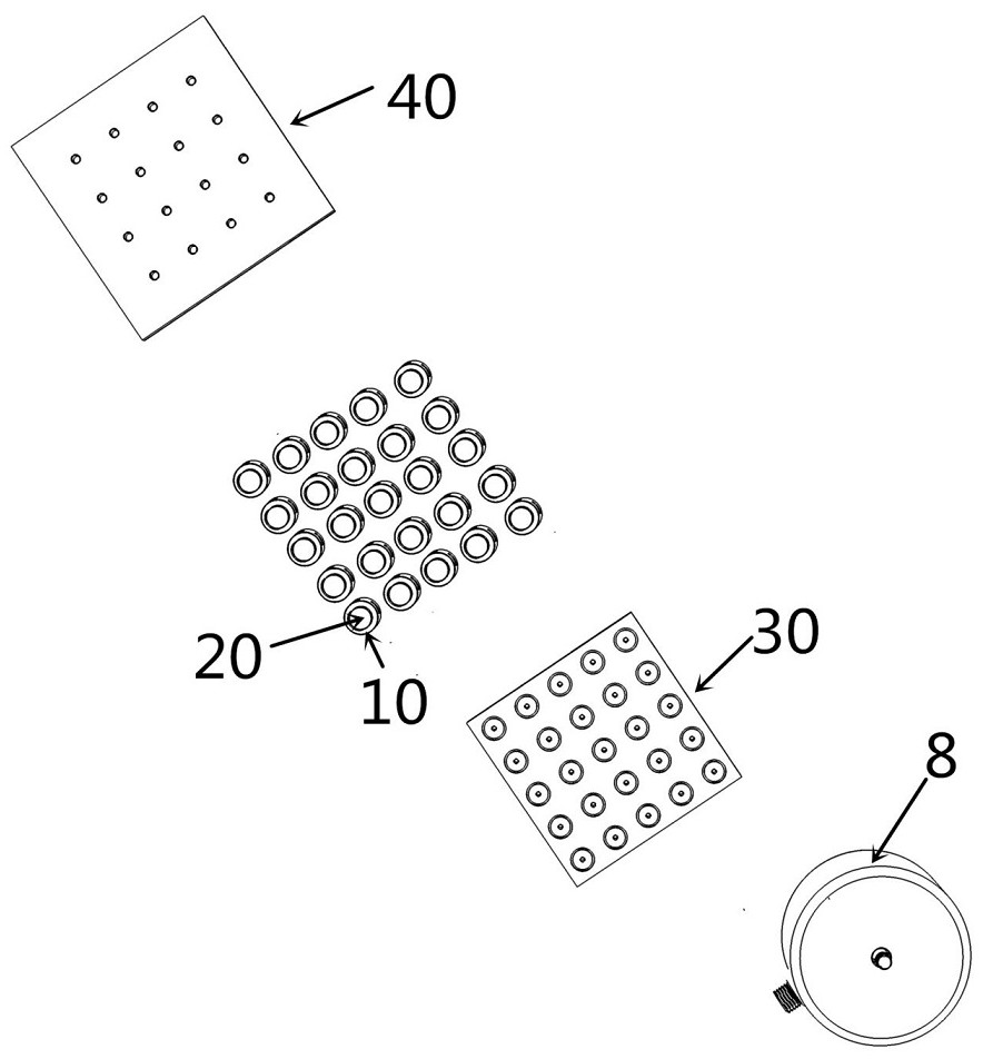 A polishing device for inner spiral raceways of multiple screw nuts