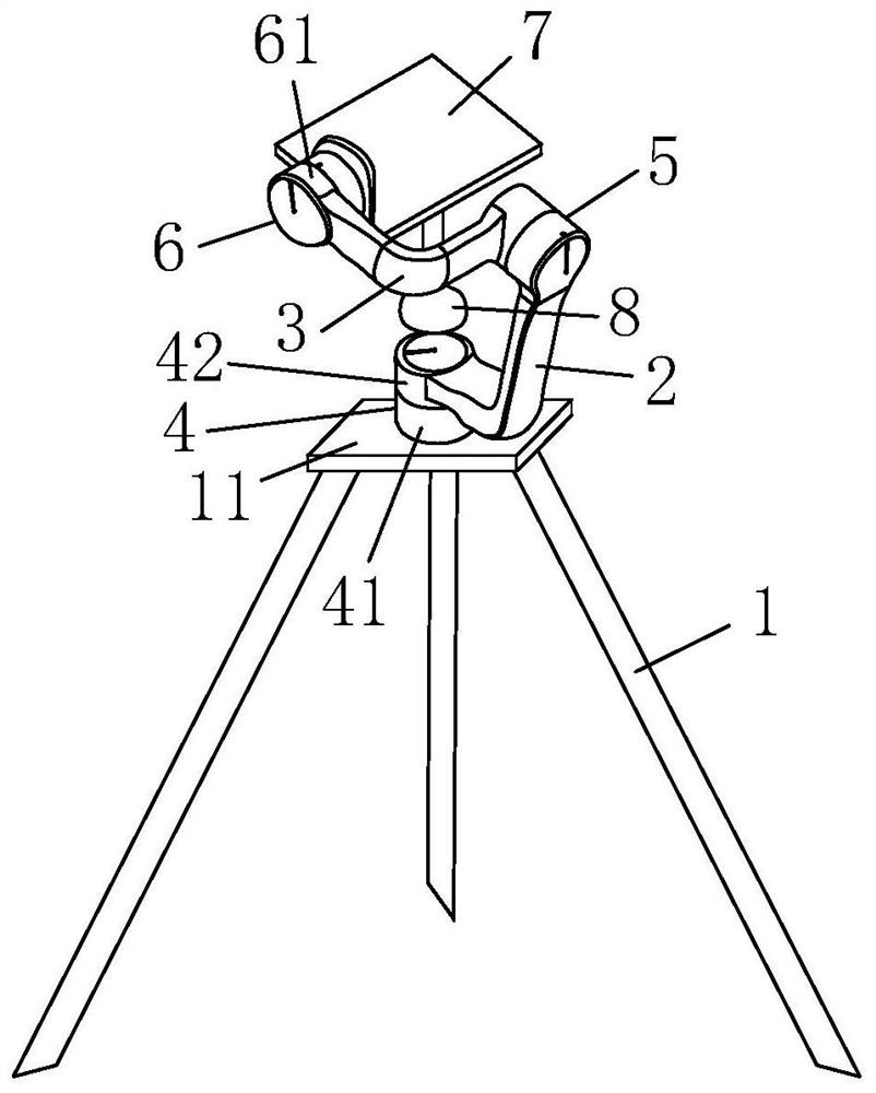 Land management surveying instrument convenient for outdoor use and surveying method