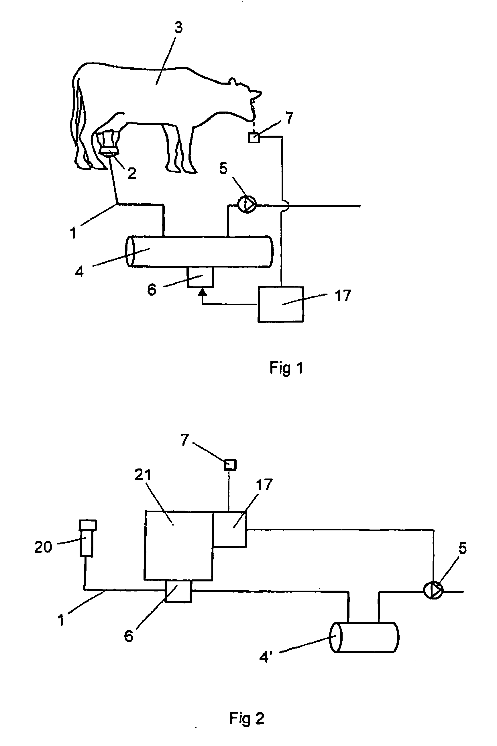 Device and a method for sampling of milk