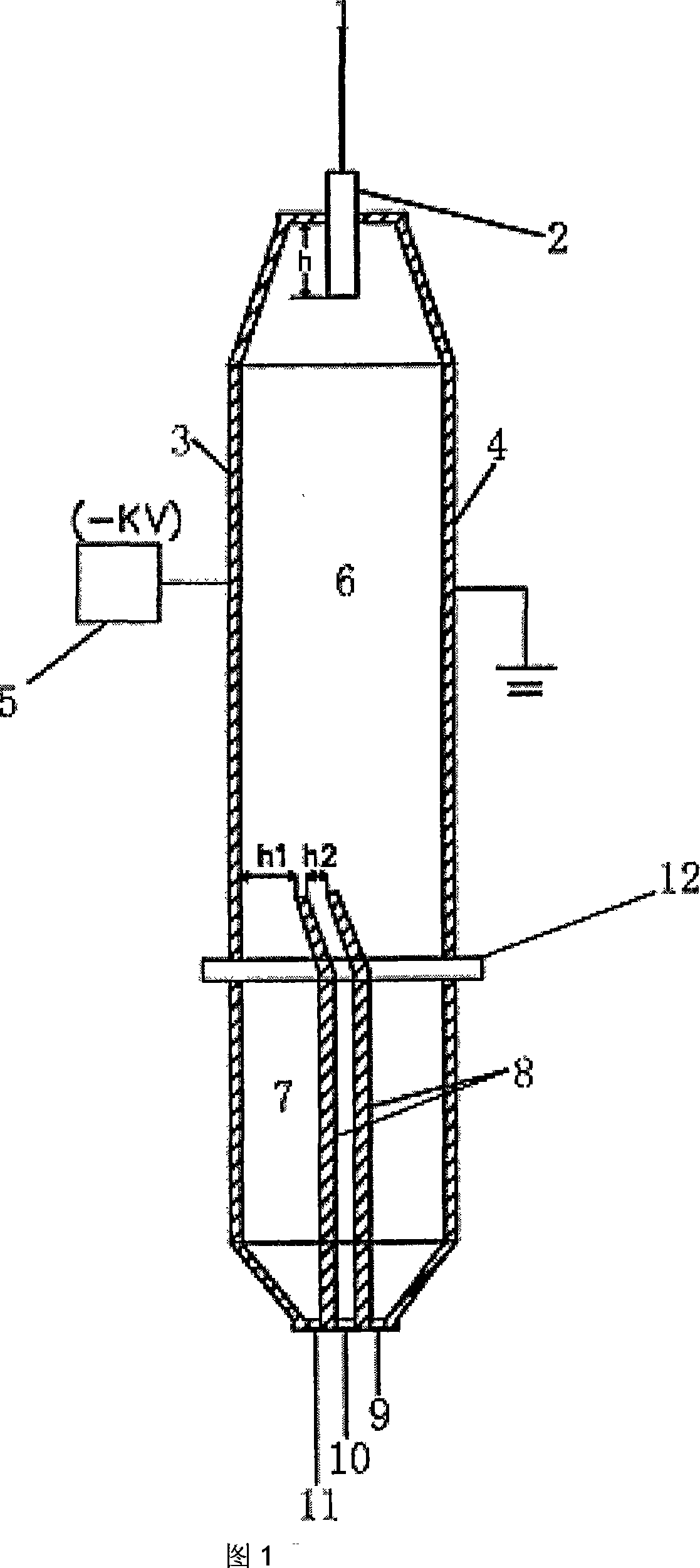 Fly ash charcoal-removing parallel plate electrostatic separator and friction charged electrostatic field sorting process