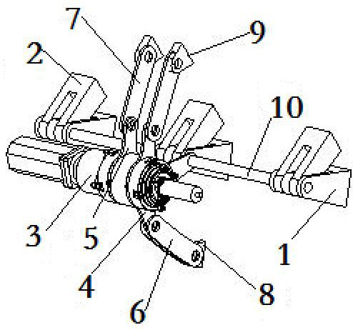 A uniaxial wing folding mechanism