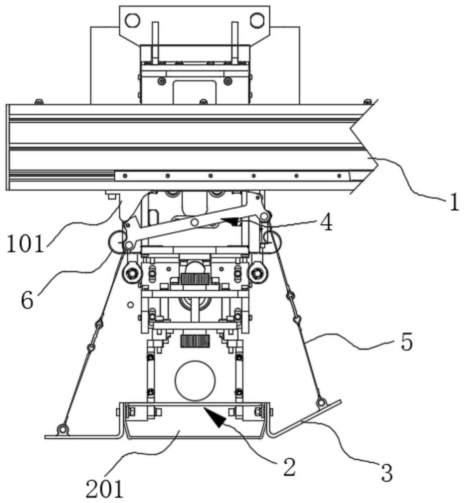 Slurry smoothing device and leveling machine