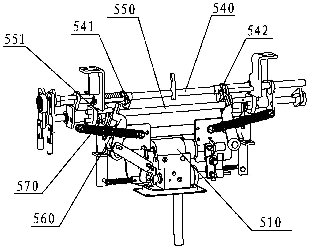 Linkage displacement bidirectional rebar hoop bending machine