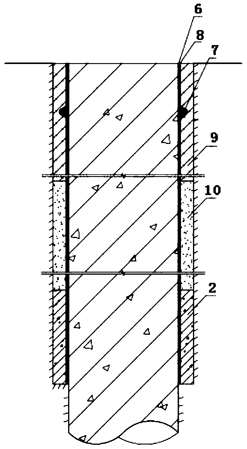 Method for reducing side friction of pile foundation