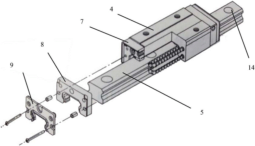 Machining method of sliding block cavity formed through precision cold drawing and guiding rail pair