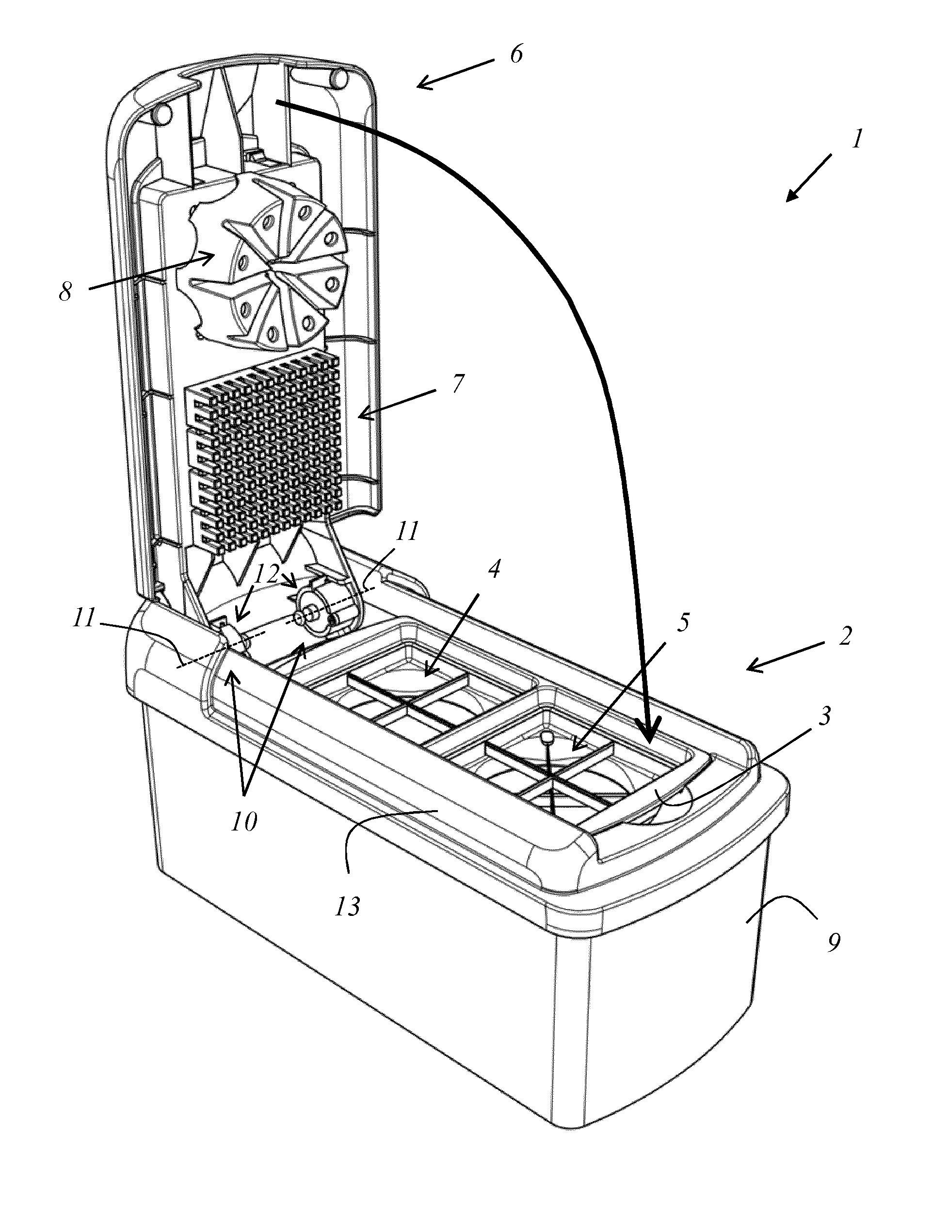 Food comminution device