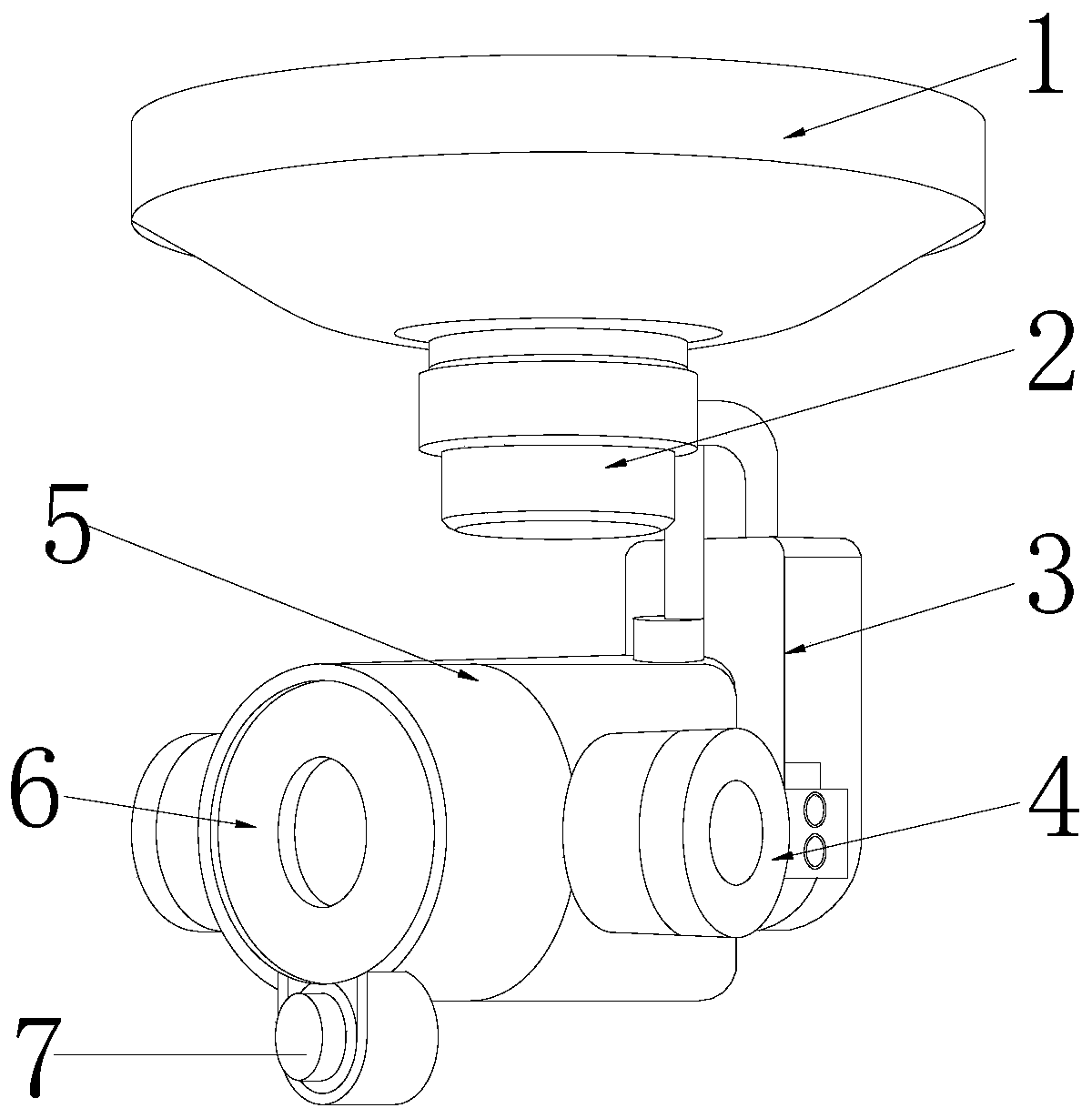 Unmanned aerial vehicle camera based on magnetic transformation wiping endoscope