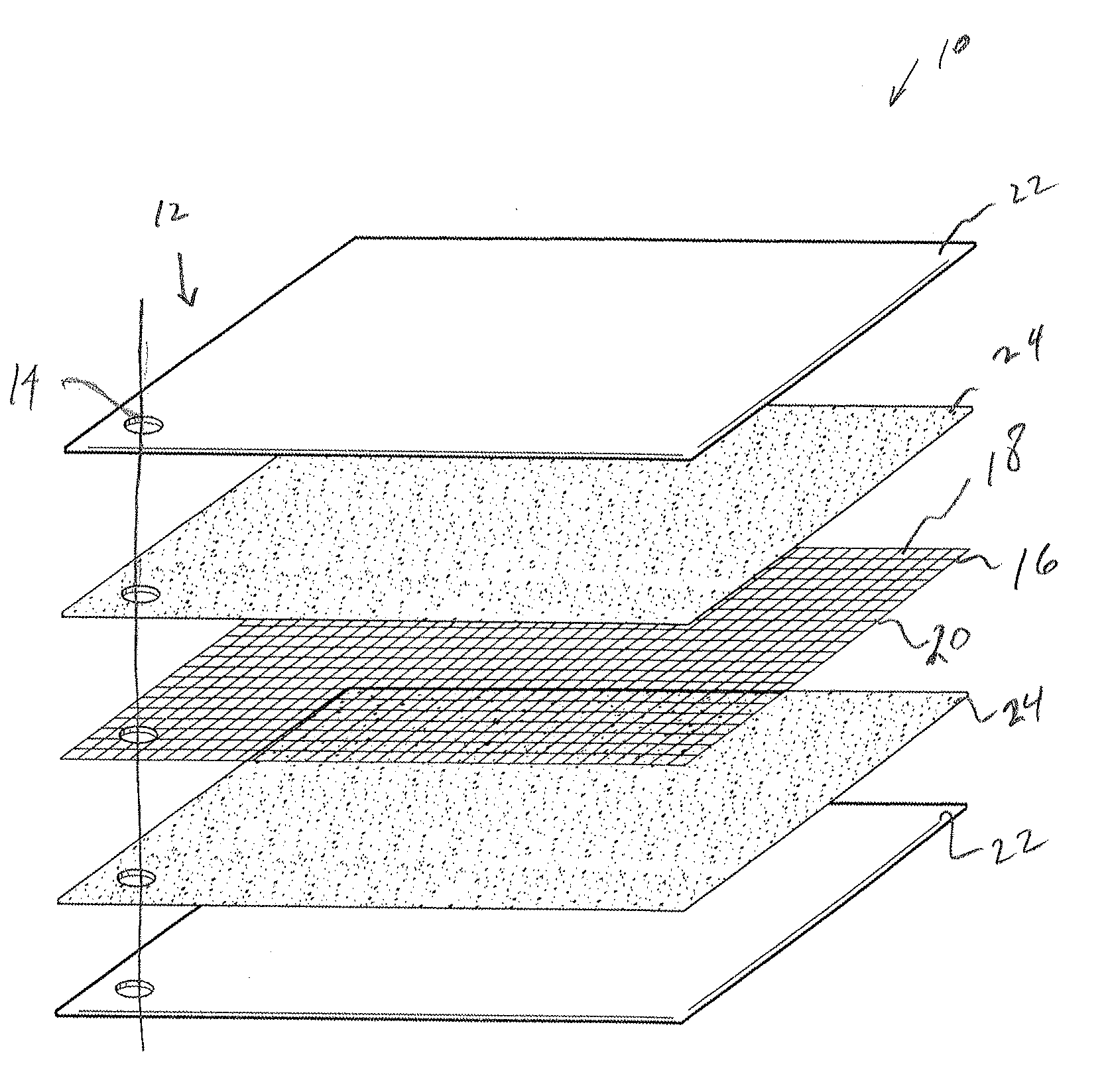 Fuel cell composite flow field element and method of forming the same