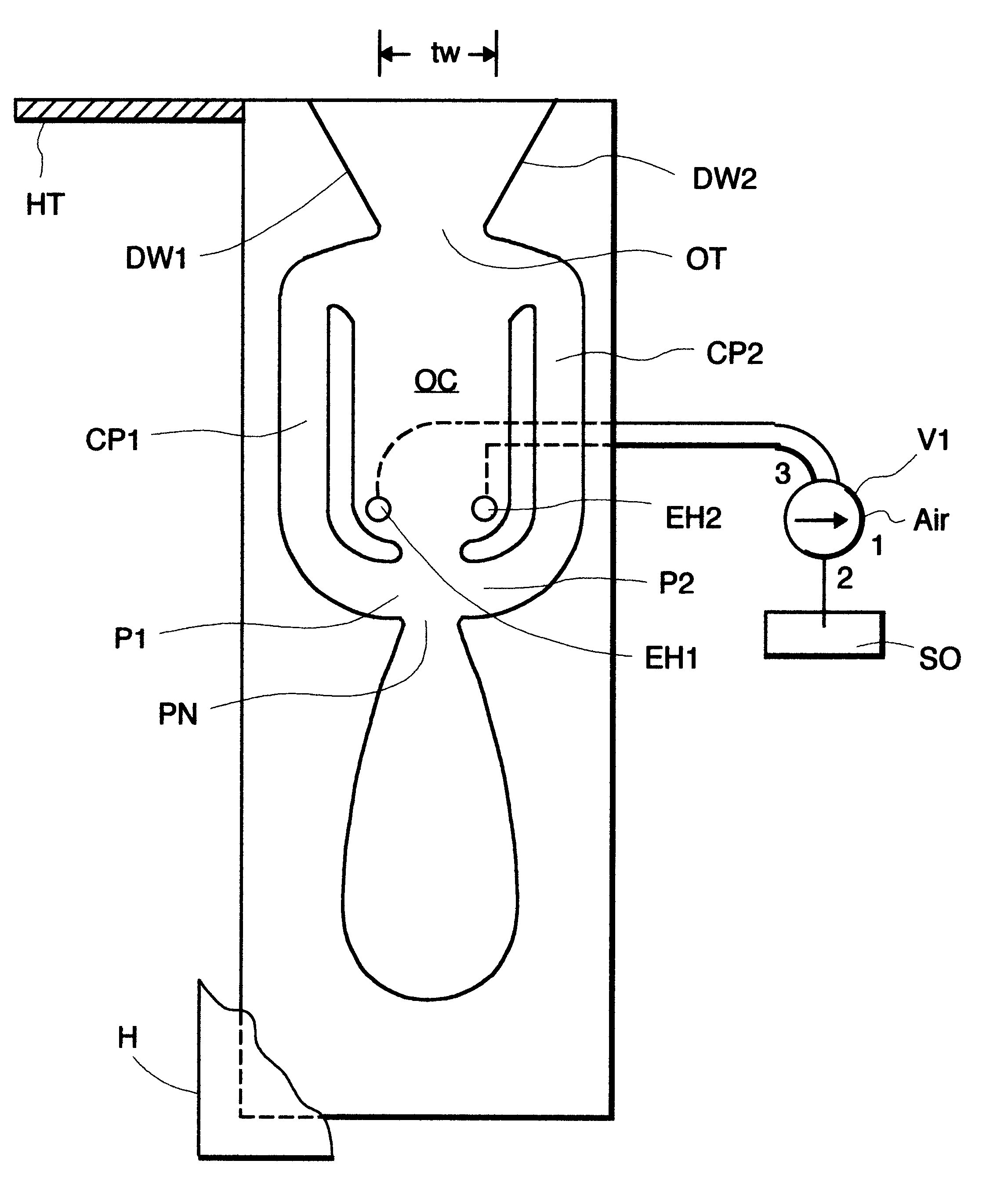 Fluidic nozzle with multiple operating modes