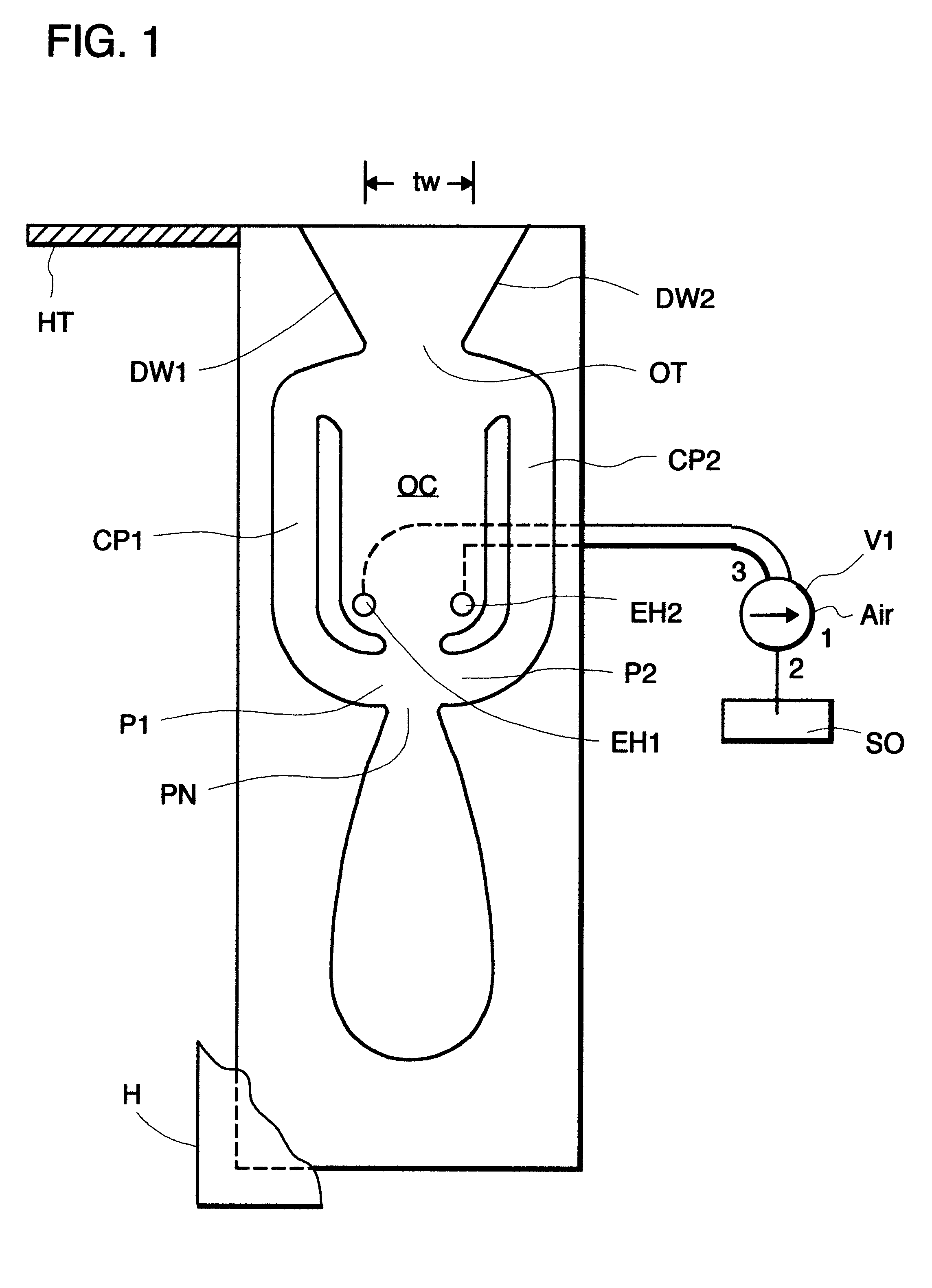 Fluidic nozzle with multiple operating modes