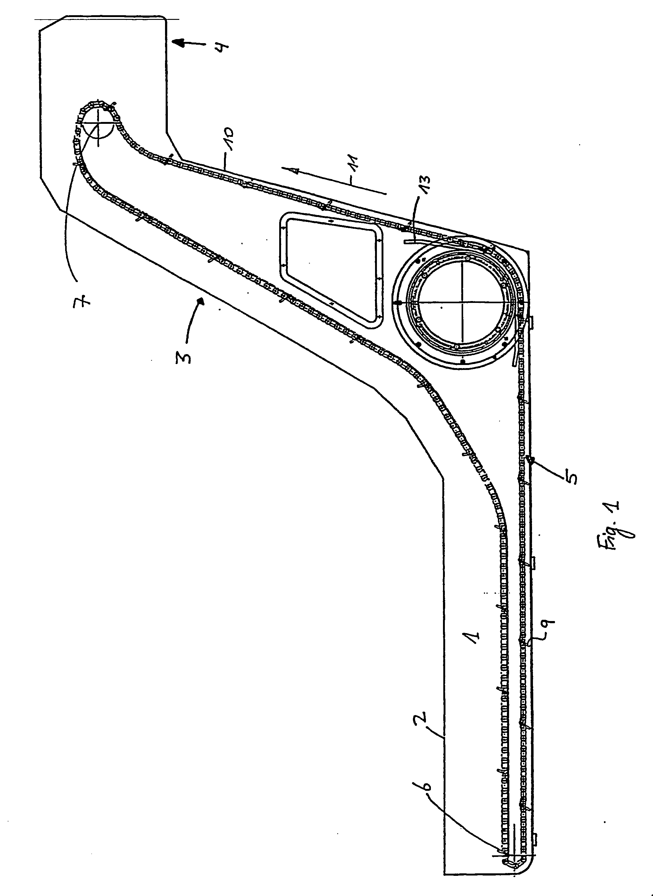 Device for receiving and separating chips and cooling liquid (drive) collecting on machine tools