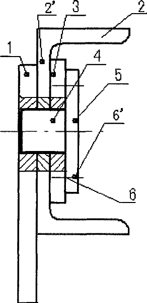 Pulling plate structure of explosion-proof dry-type transformer iron core