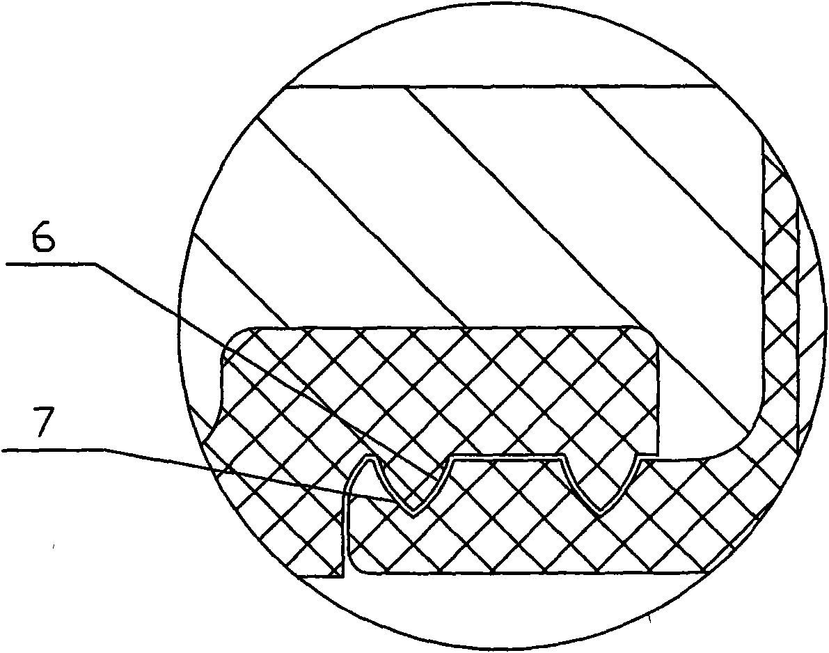 Steel-plastic composite pipe for low-pressure water delivery