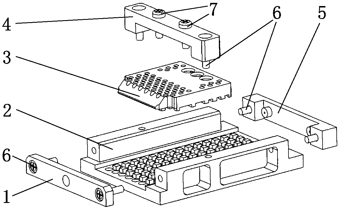 A microwave component welding device