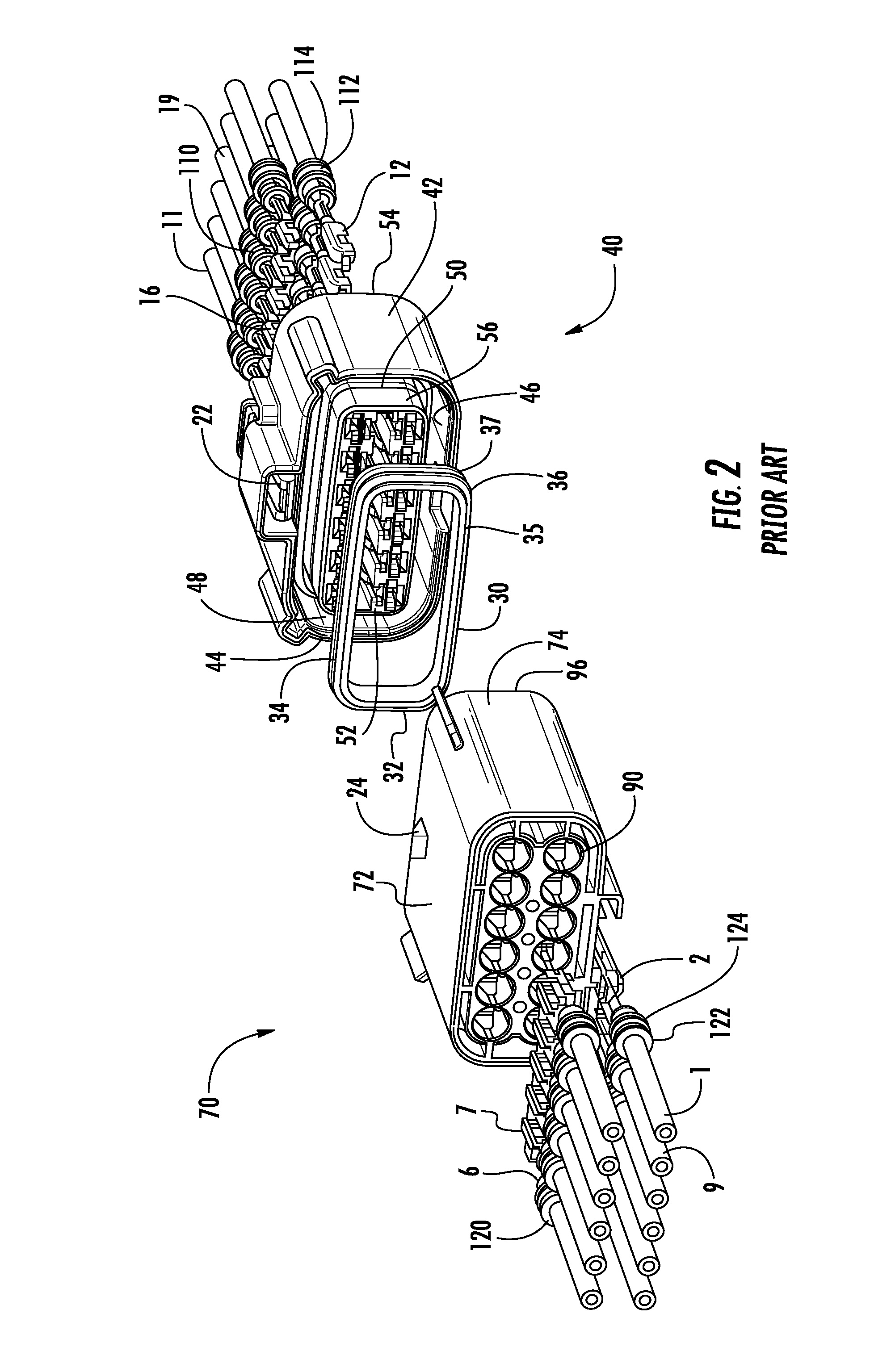 Electrical harness connector system with differential pair connection link