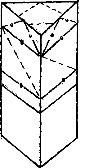 Folding method of regularly-triangular paper box