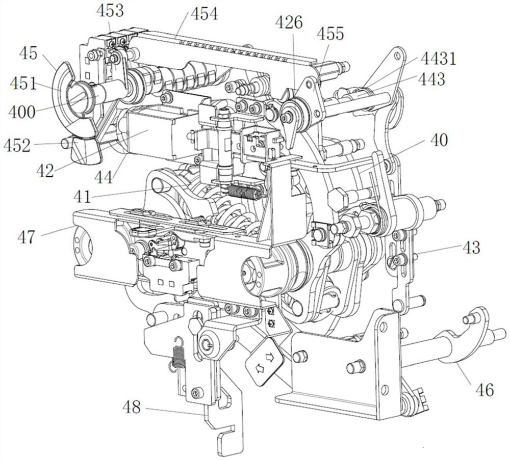 Operating mechanism of load switch-fuse combined electric appliance