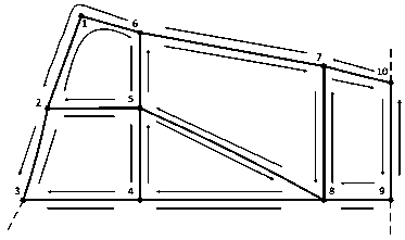 Walking navigation method based on directed label