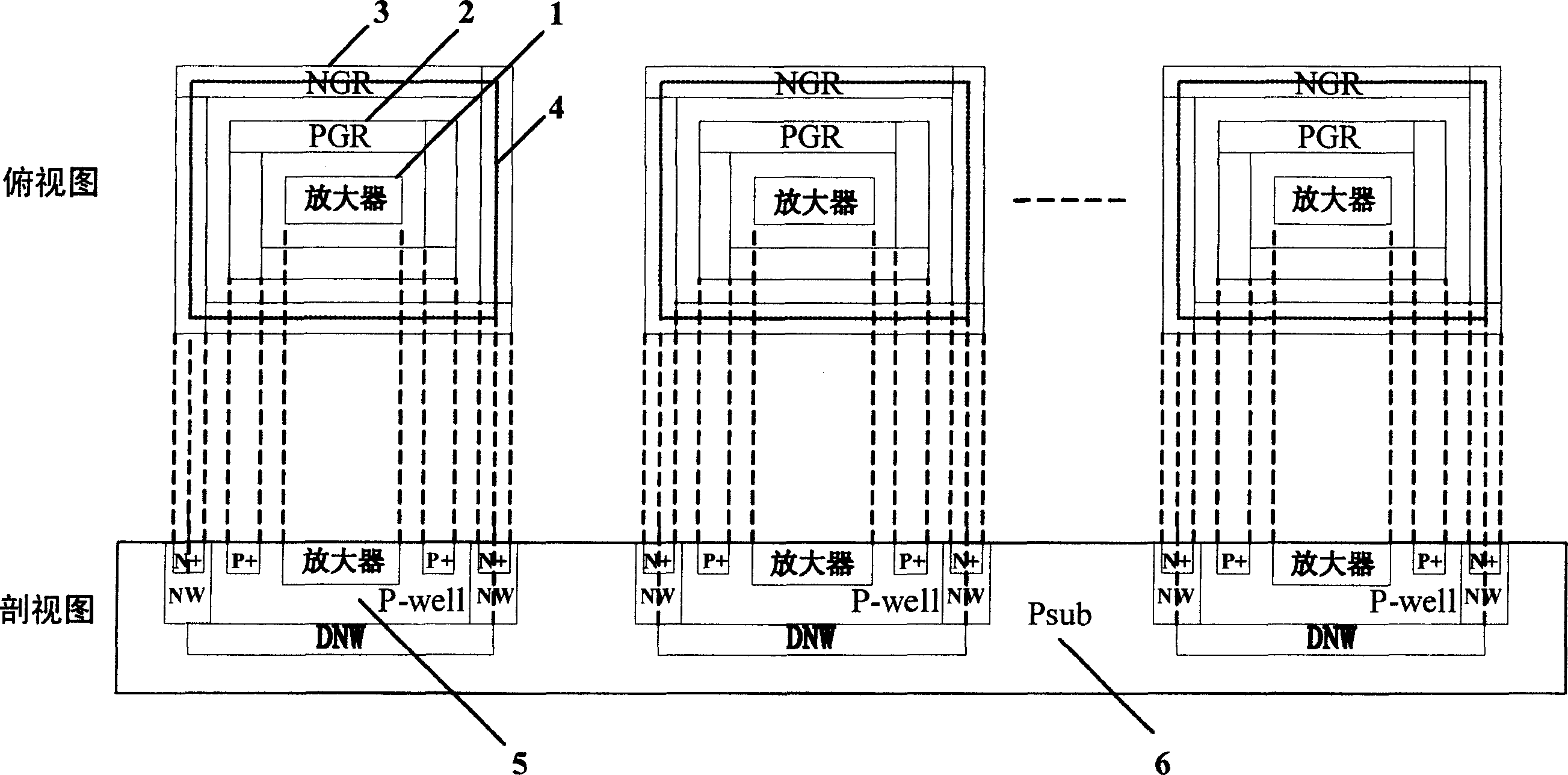 Single-chip pararrel isolation amplifier