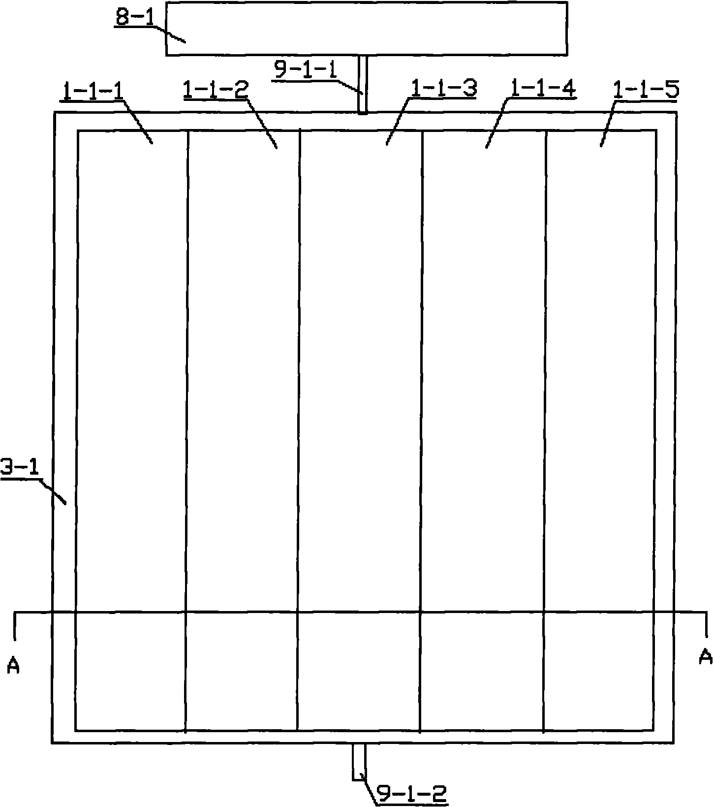 Secondary reflection parabolic cylinder light-condensing plane lighting solar water-heating and power-generating device