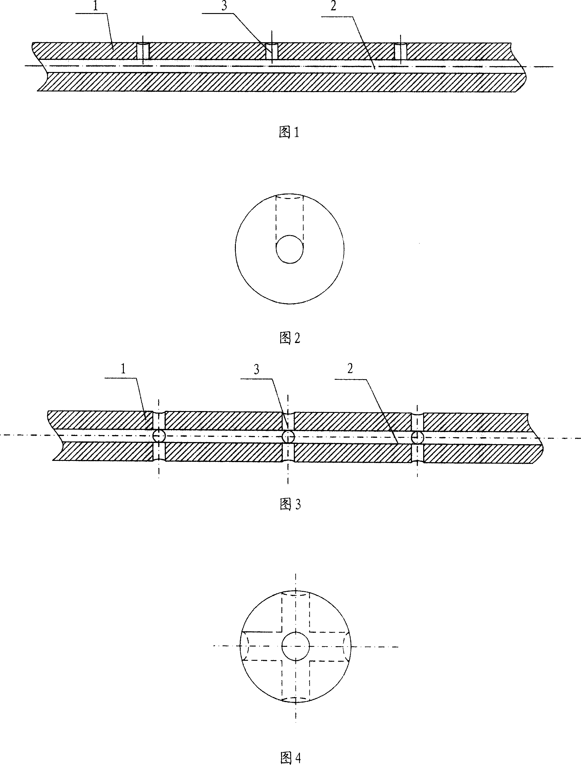 Backing roller core shaft