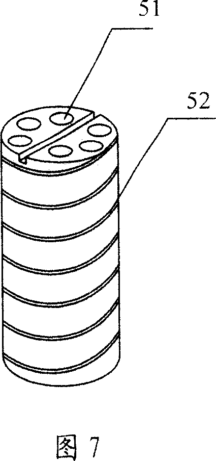 Backing roller core shaft