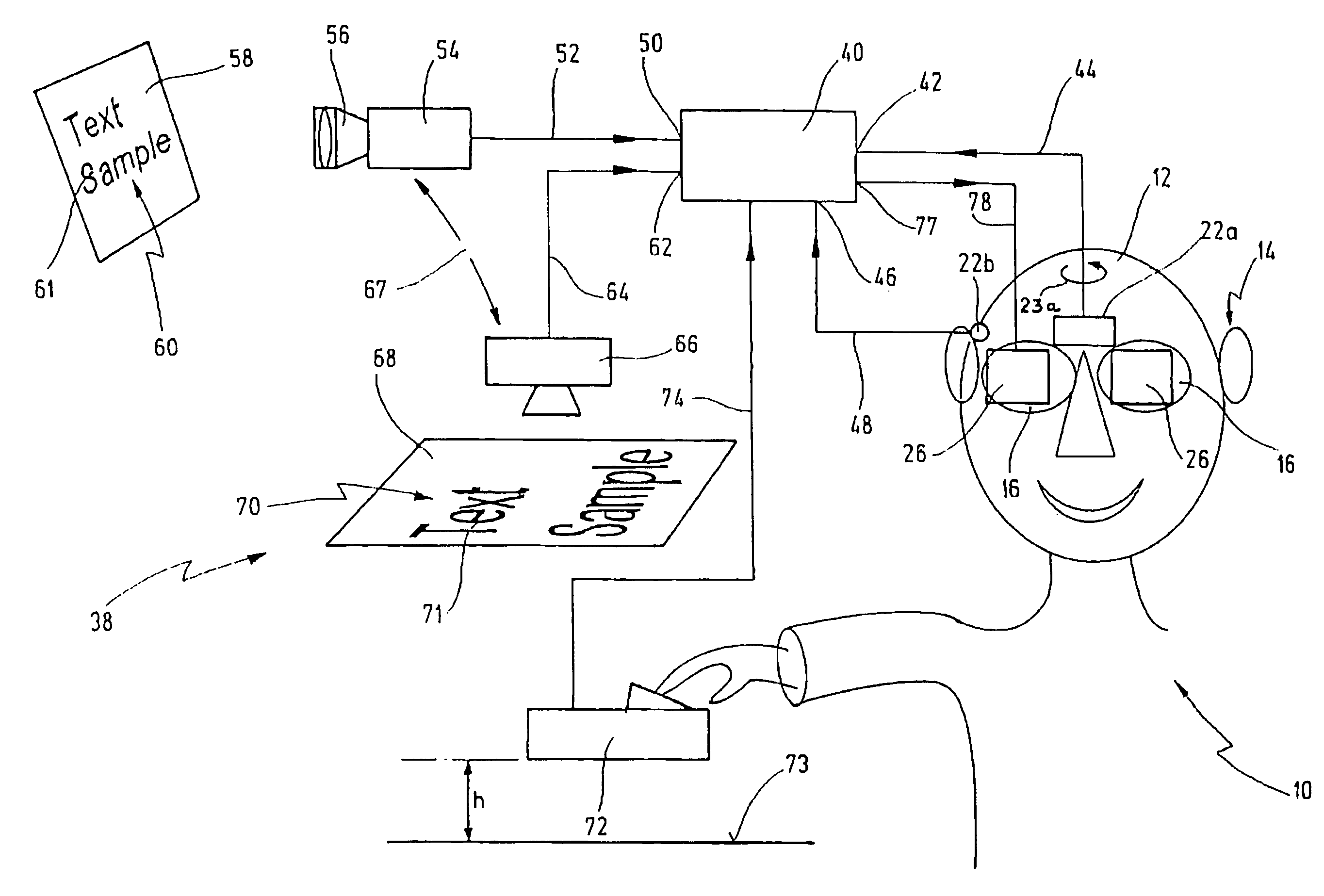 Method for improving vision of a low-vision person and viewing aid