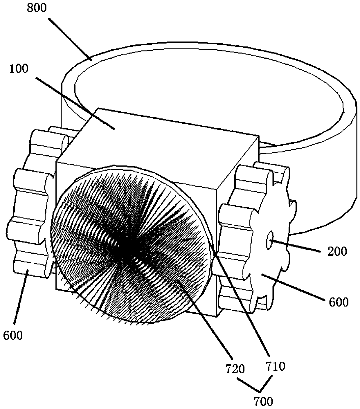 Ring type facial cleaning instrument