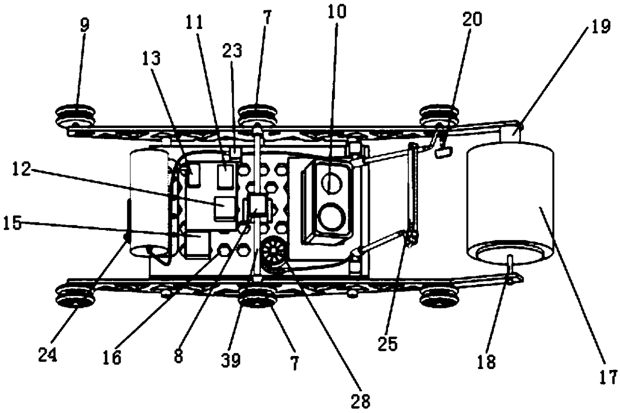 Lifting cable type crack detecting robot