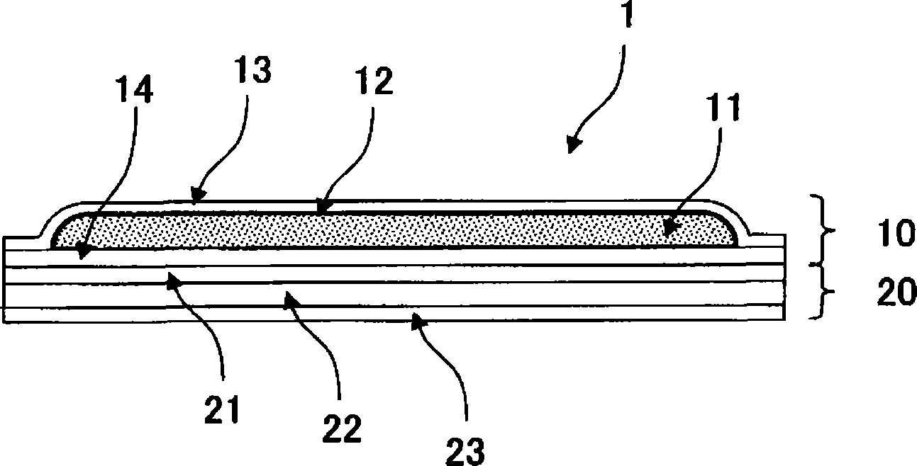 Skin patch laminate body