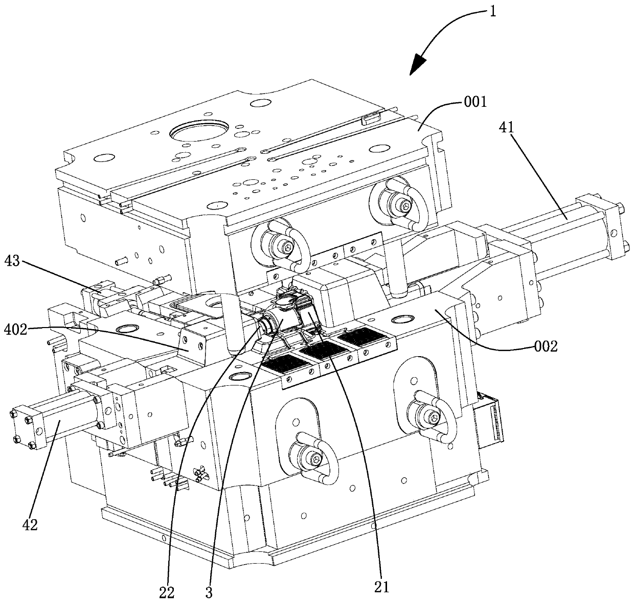 High-performance die-casting die with movable insert forming product undercuts