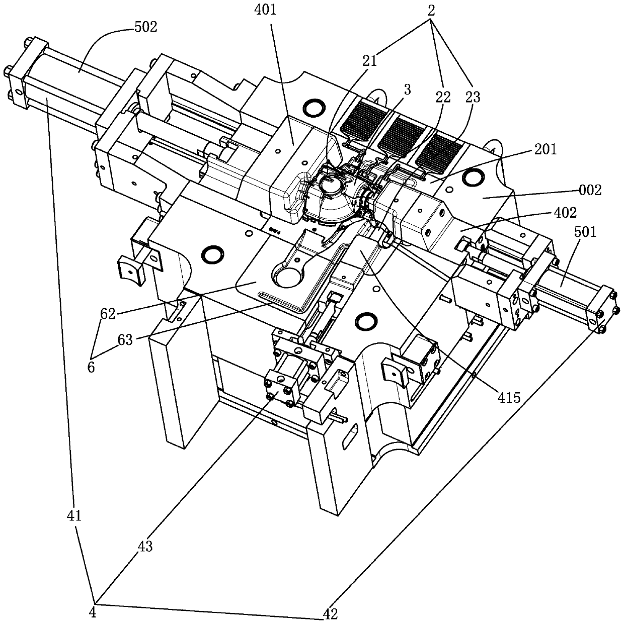 High-performance die-casting die with movable insert forming product undercuts