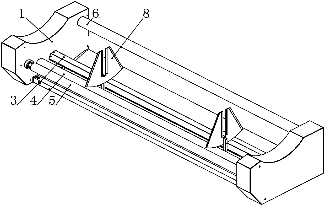 Cloth paving machine and cloth feeding cradle device thereof