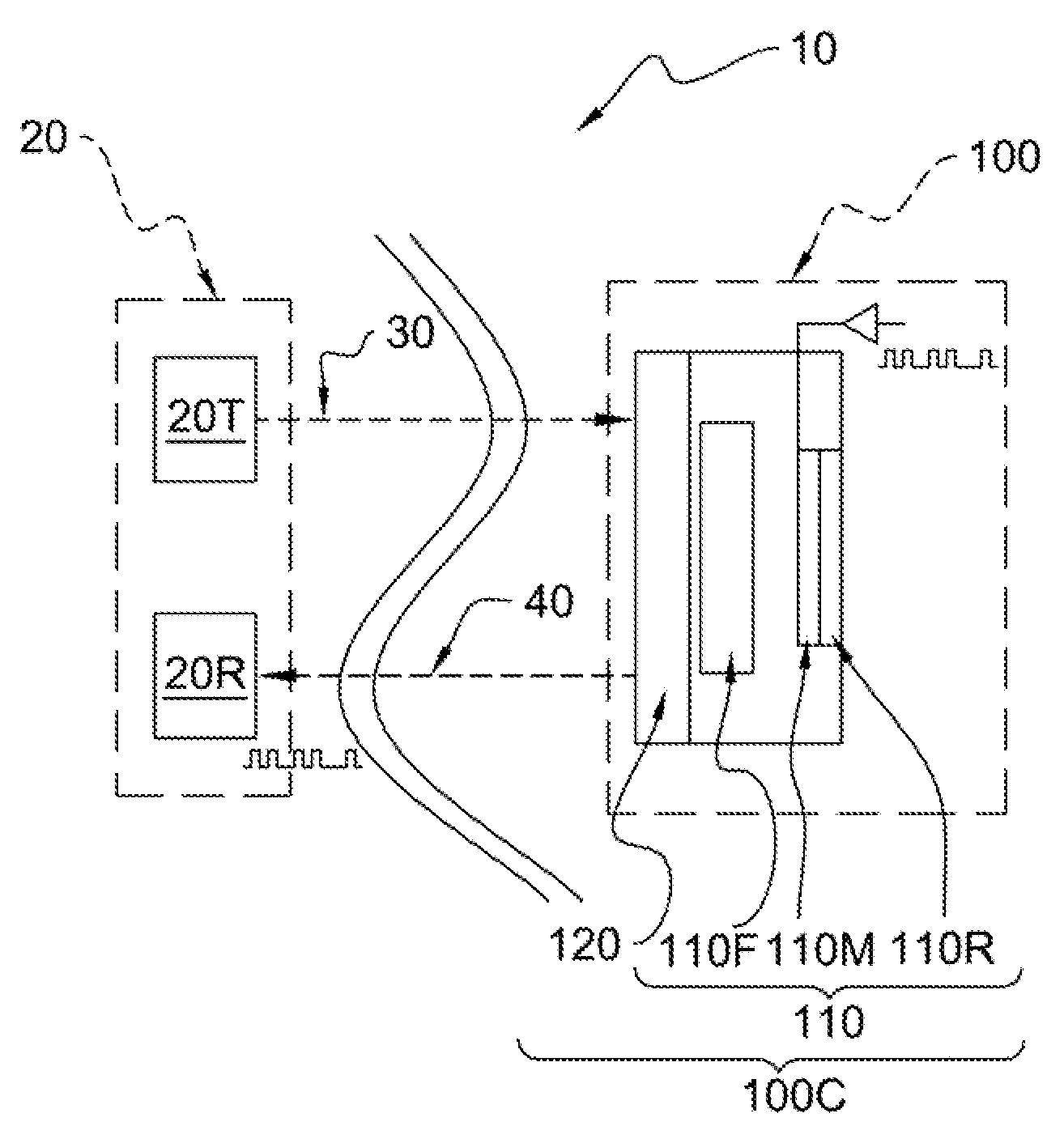 Optical communication system with cats-eye modulating retro-reflector (MRR) assembly, the cats-eye mrr assembly thereof, and the method of optical communication