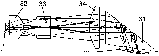 Illuminating assembly applied to laser projection device and laser projection device