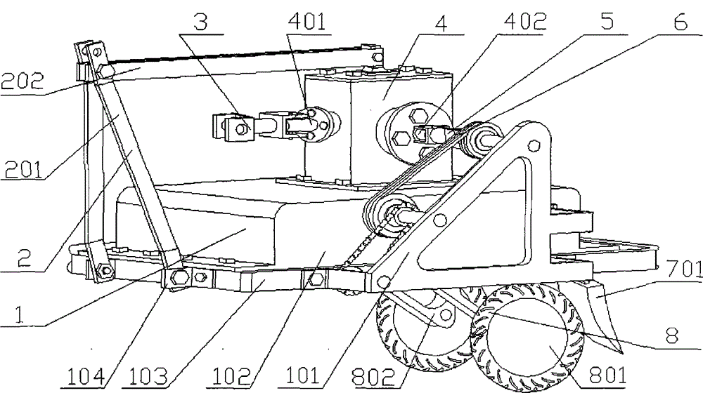 An orchard tiller