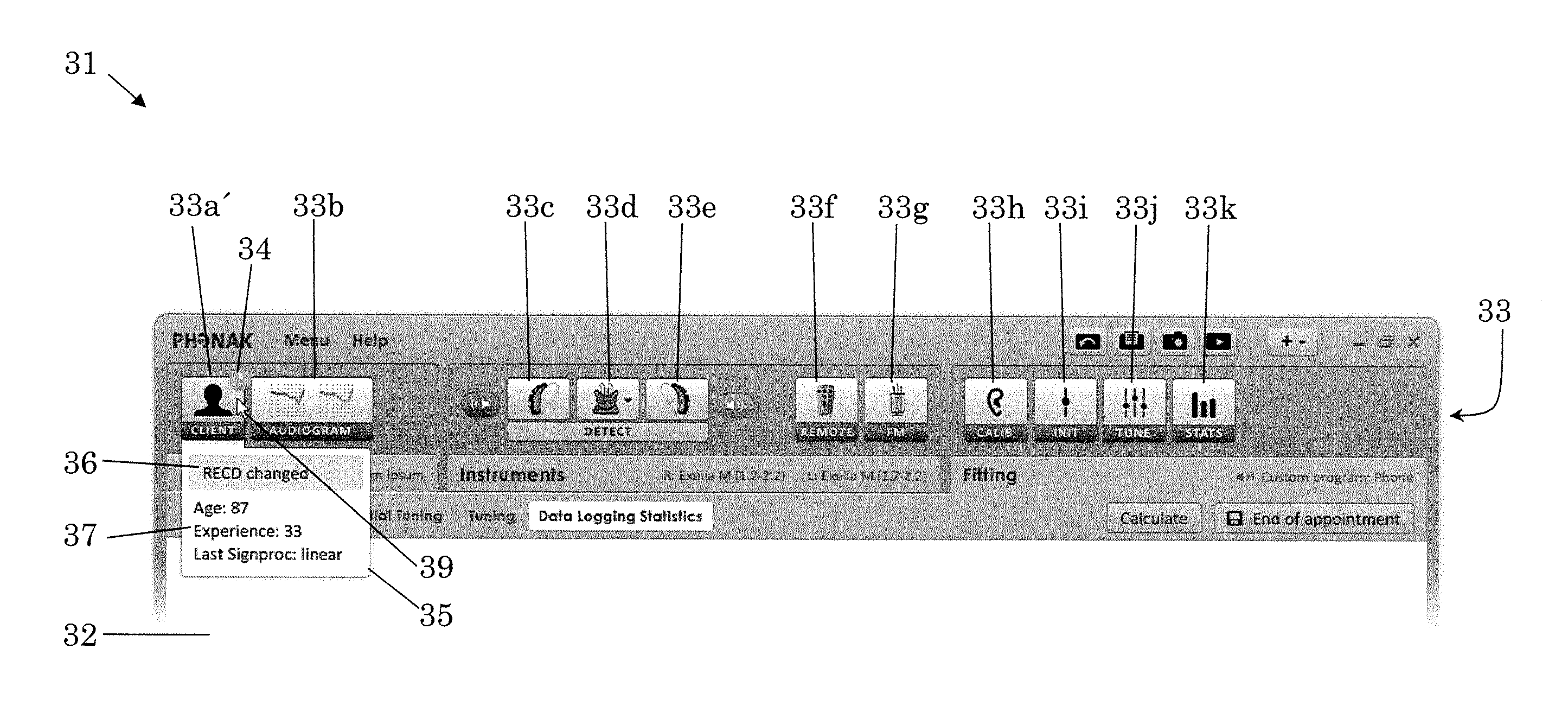 Fitting system and method for fitting a hearing system