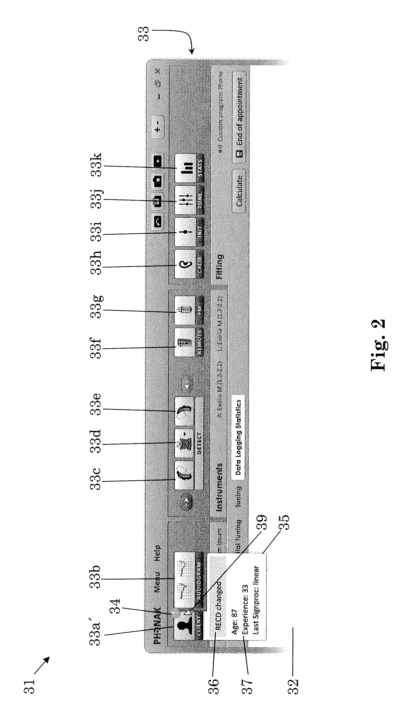 Fitting system and method for fitting a hearing system