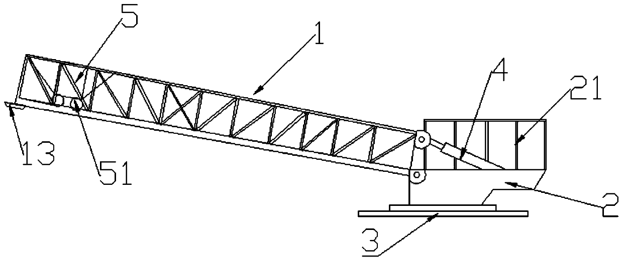 Bridge ladder system with compensation function and use method thereof