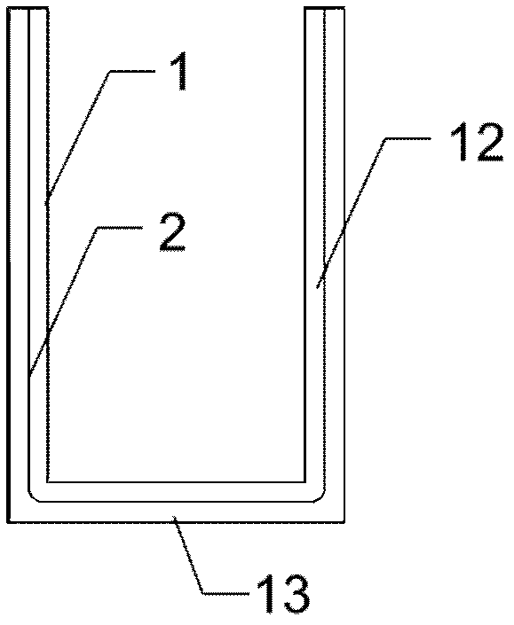 Permanent beam template made of fiber woven mesh reinforced cement based composite material and method for manufacturing permanent beam template