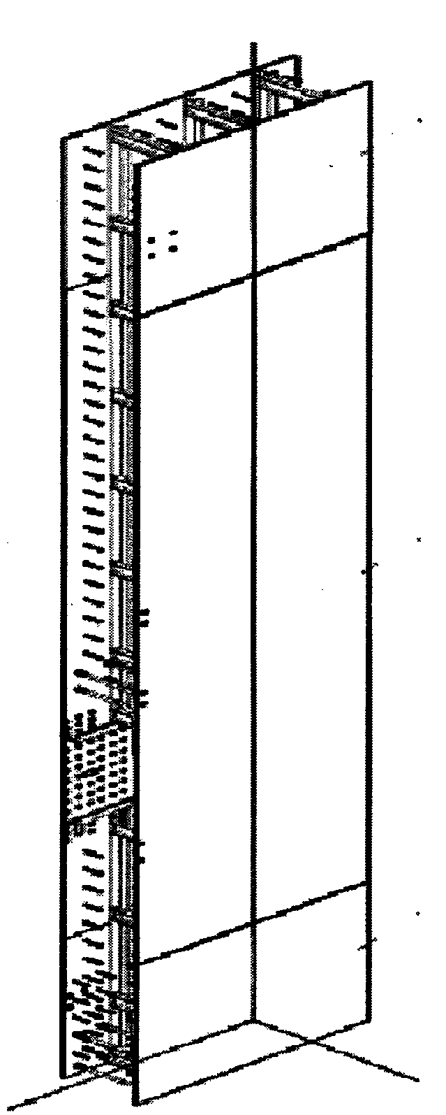 Vertical assembling method for structural modules of nuclear power plant