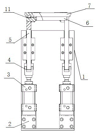 Floating friction holding mechanism for main reducer assembly flange